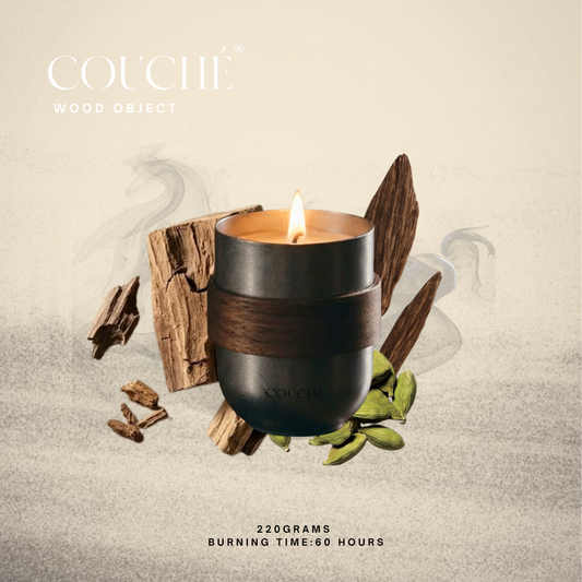 WOOD OBJET SCENTED CANDLE 220G