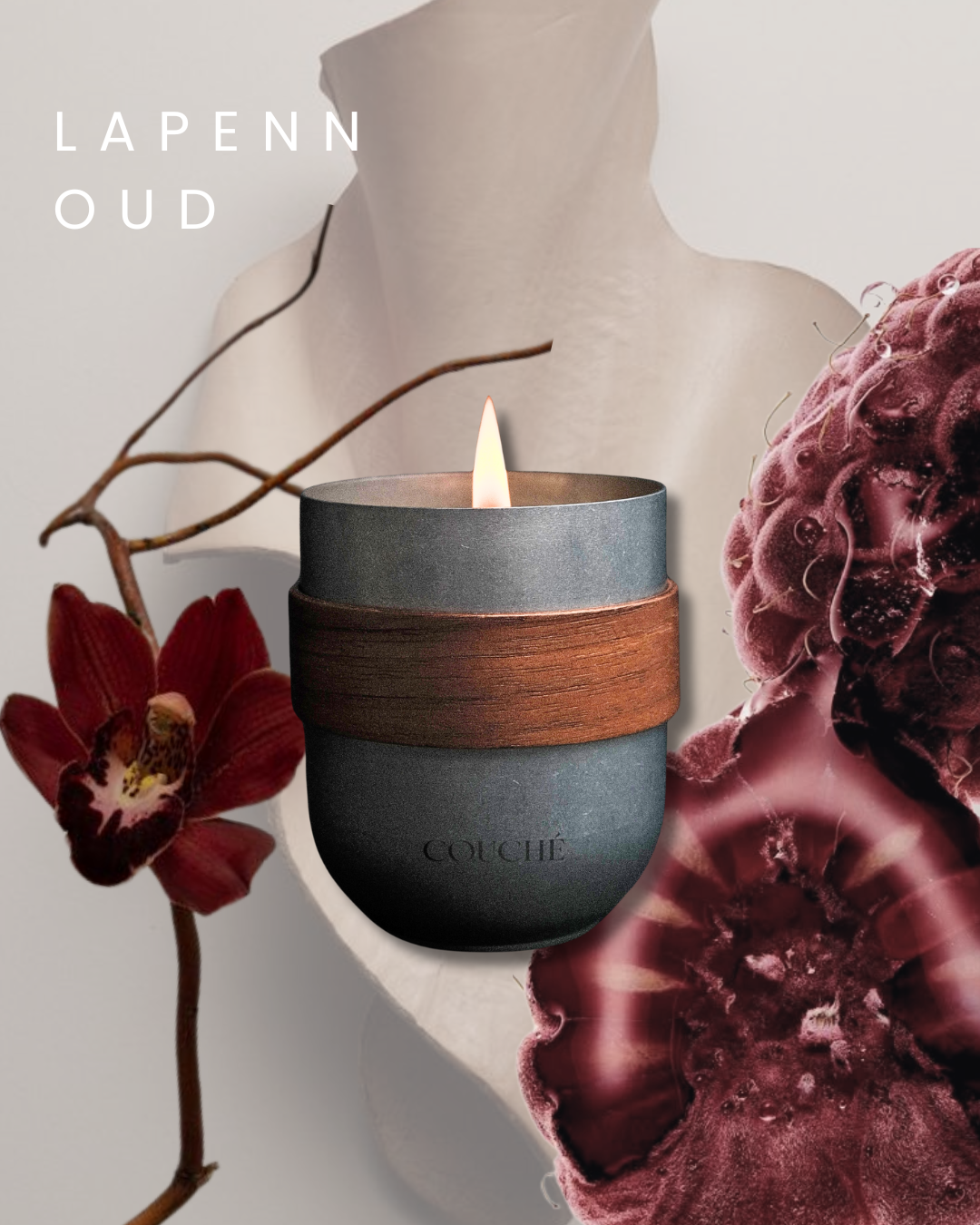 LAPENN OUD SCENTED CANDLE 220G