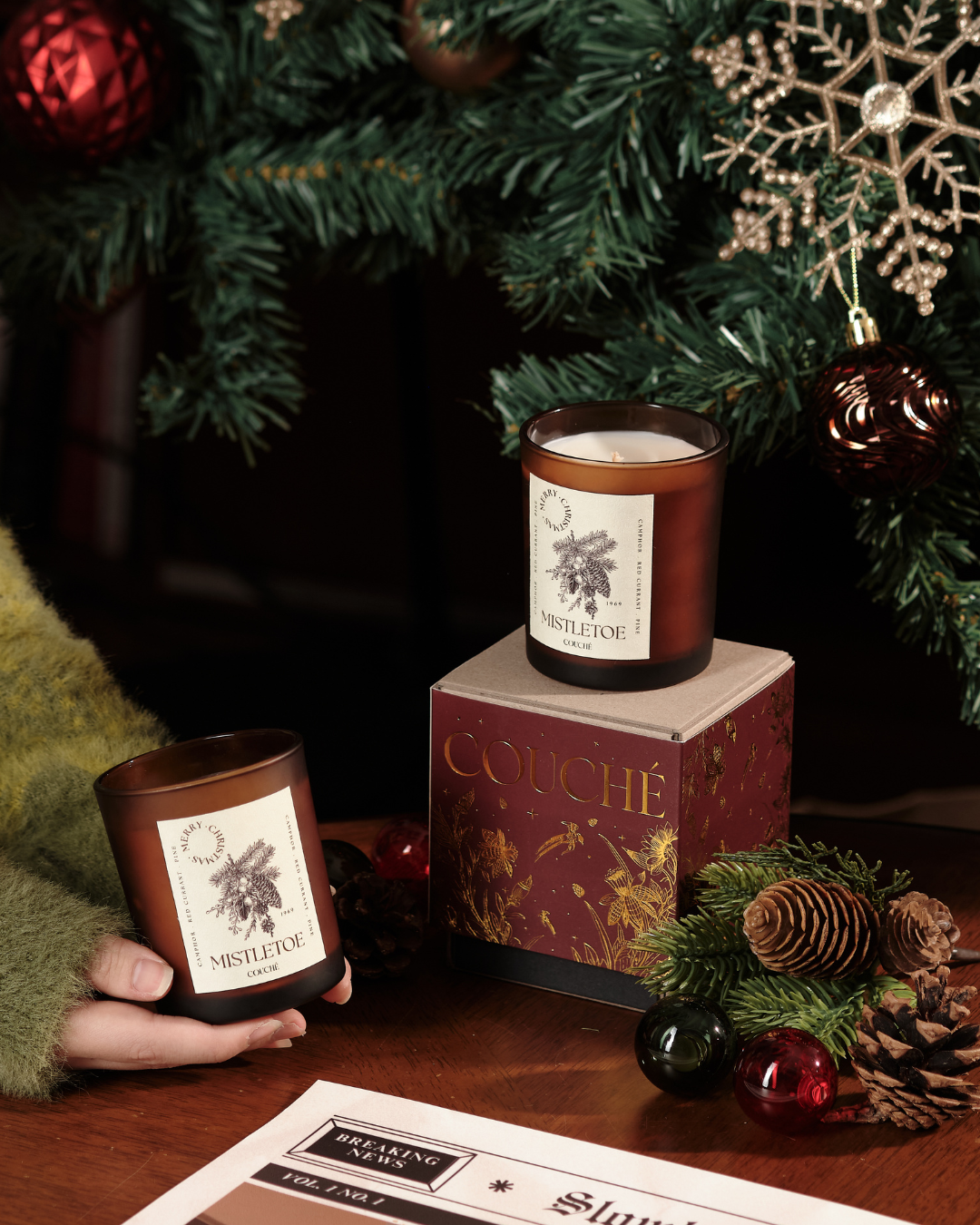 Limited Christmas Scented Candle [MISTLETOE] 150G
