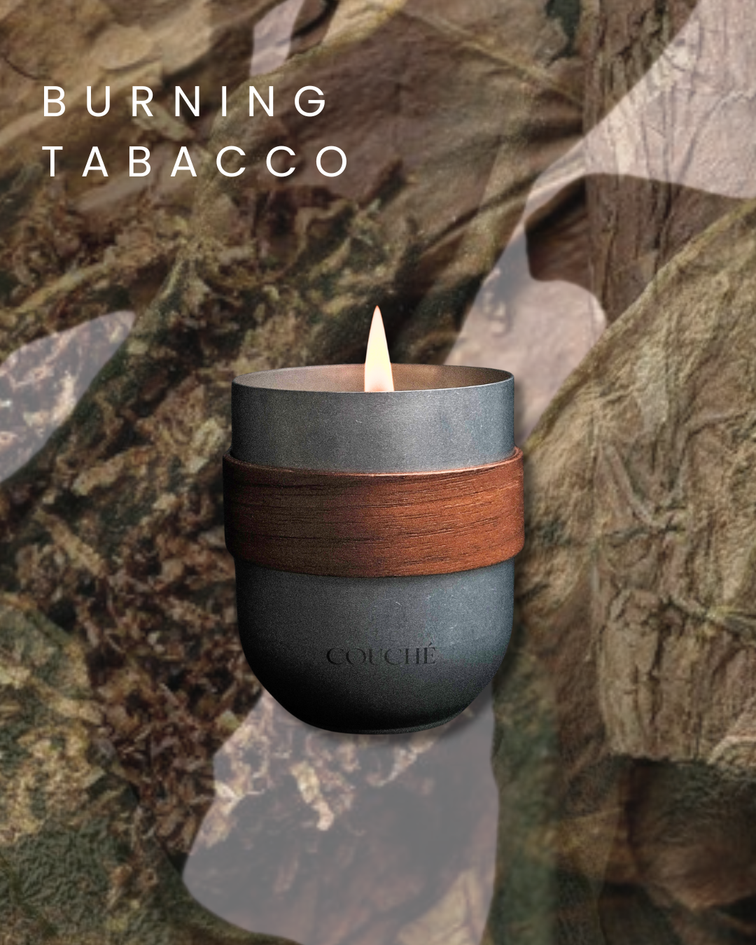 BURNING TABACCO SCENTED CANDLE 220G